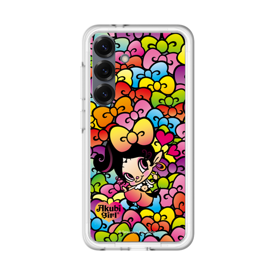 スリムプロテクションプレミアムケース［ アクビガール - リボン ］