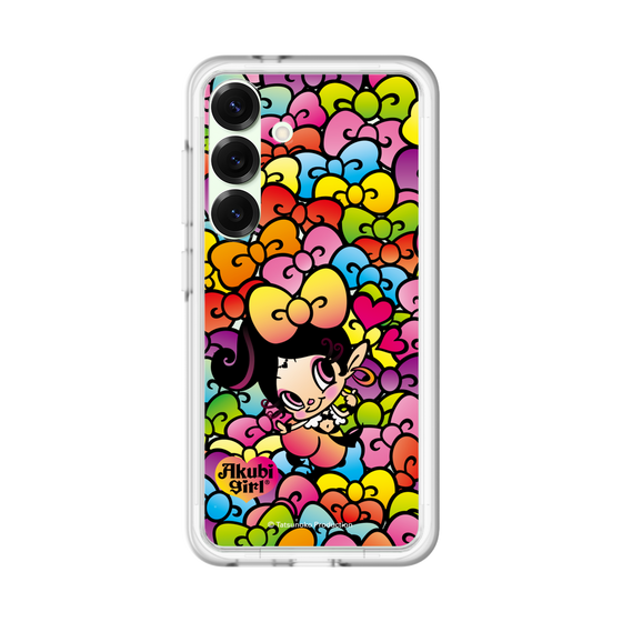 スリムプロテクションプレミアムケース［ アクビガール - リボン ］