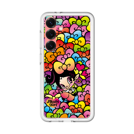 スリムプロテクションプレミアムケース［ アクビガール - リボン ］