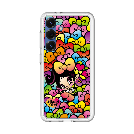 スリムプロテクションプレミアムケース［ アクビガール - リボン ］