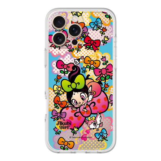 分離ケース［ アクビガール - フラワーリボン ］