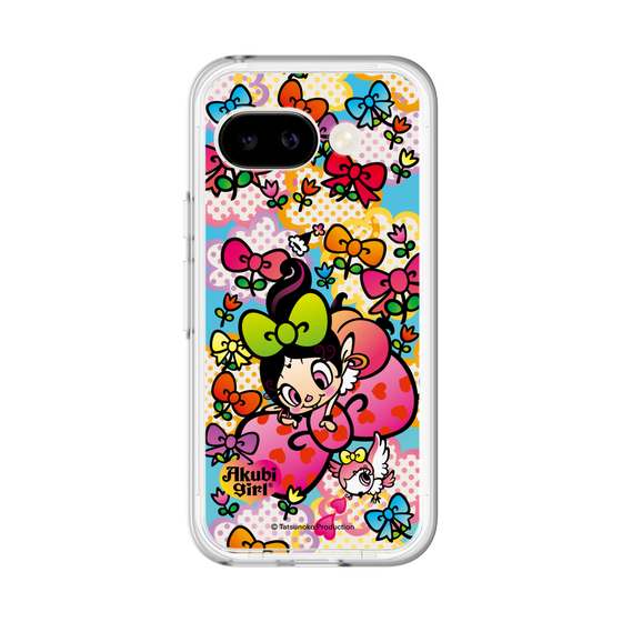 スリムプロテクションプレミアムケース［ アクビガール - フラワーリボン ］