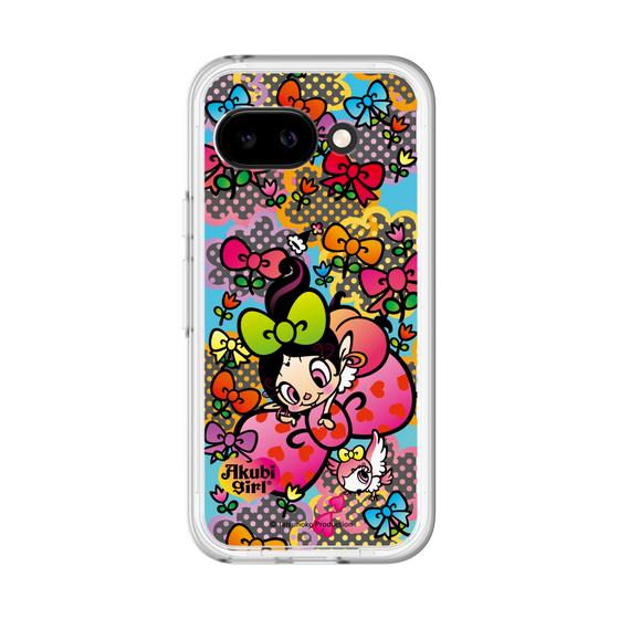 スリムプロテクションプレミアムケース［ アクビガール - フラワーリボン ］