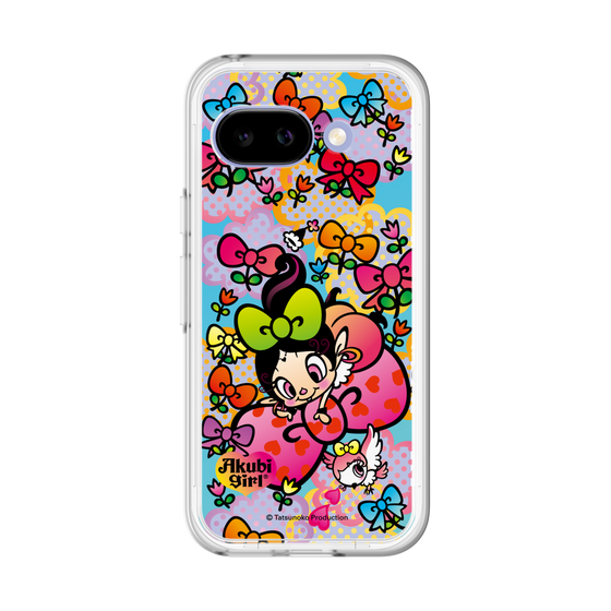 スリムプロテクションプレミアムケース［ アクビガール - フラワーリボン ］