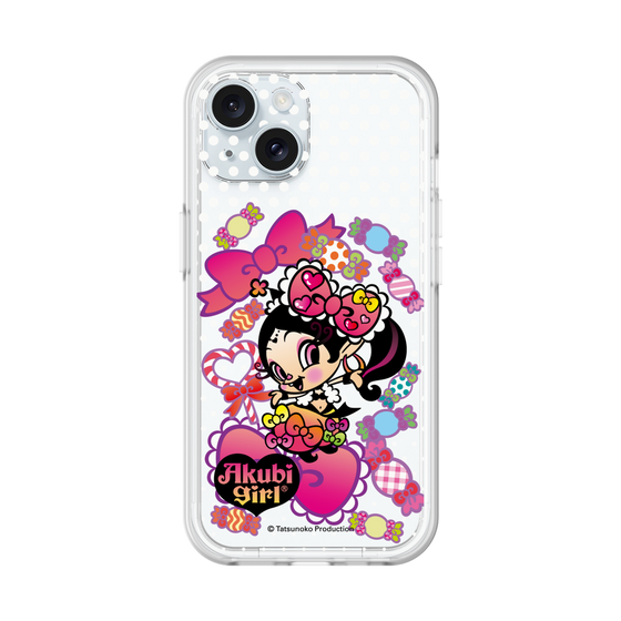 スリムプロテクションプレミアムケース［ アクビガール - キャンディーリボン ］
