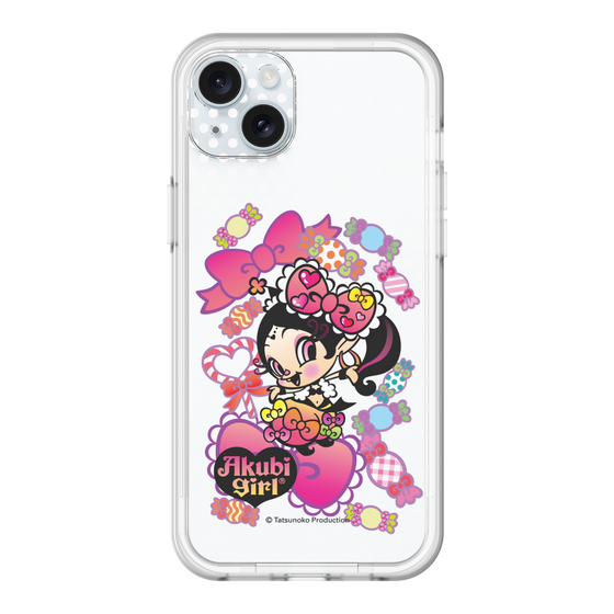 スリムプロテクションプレミアムケース［ アクビガール - キャンディーリボン ］