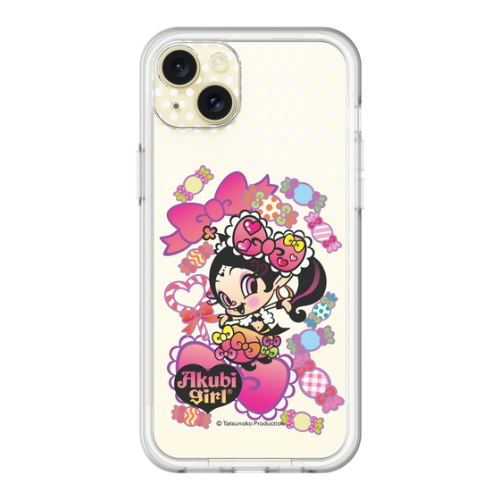 スリムプロテクションプレミアムケース［ アクビガール - キャンディーリボン ］