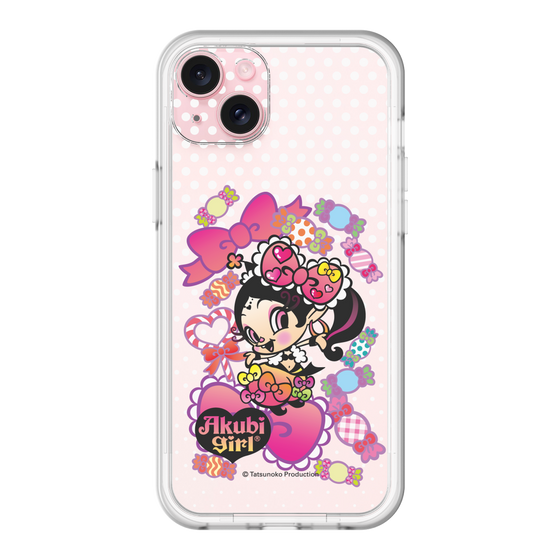 スリムプロテクションプレミアムケース［ アクビガール - キャンディーリボン ］