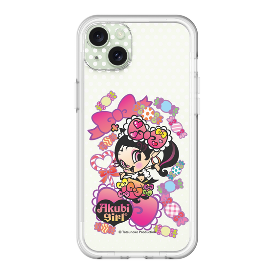 スリムプロテクションプレミアムケース［ アクビガール - キャンディーリボン ］