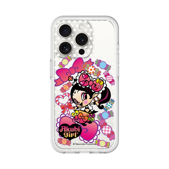 スリムプロテクションプレミアムケース［ アクビガール - キャンディーリボン ］