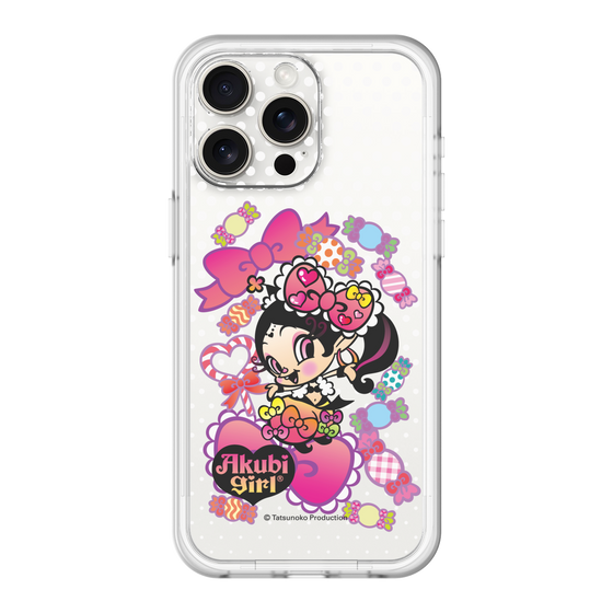 スリムプロテクションプレミアムケース［ アクビガール - キャンディーリボン ］