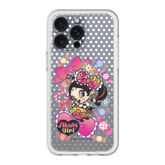 スリムプロテクションプレミアムケース［ アクビガール - キャンディーリボン ］