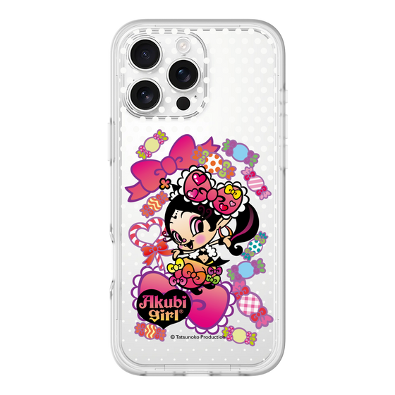スリムプロテクションプレミアムケース［ アクビガール - キャンディーリボン ］