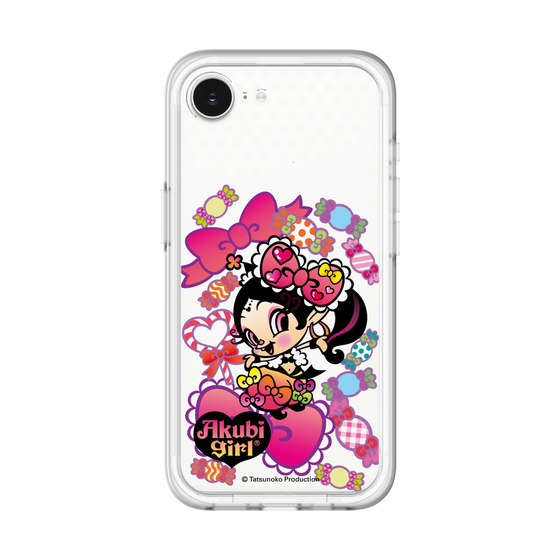 スリムプロテクションプレミアムケース［ アクビガール - キャンディーリボン ］