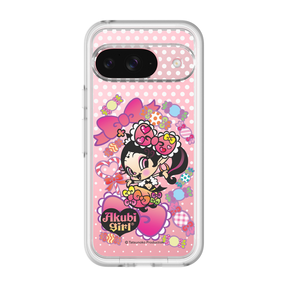 スリムプロテクションプレミアムケース［ アクビガール - キャンディーリボン ］