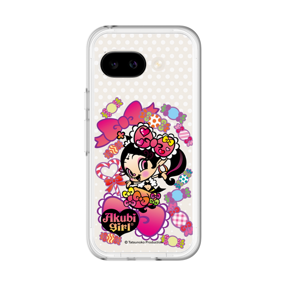 スリムプロテクションプレミアムケース［ アクビガール - キャンディーリボン ］