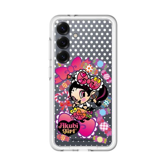 スリムプロテクションプレミアムケース［ アクビガール - キャンディーリボン ］