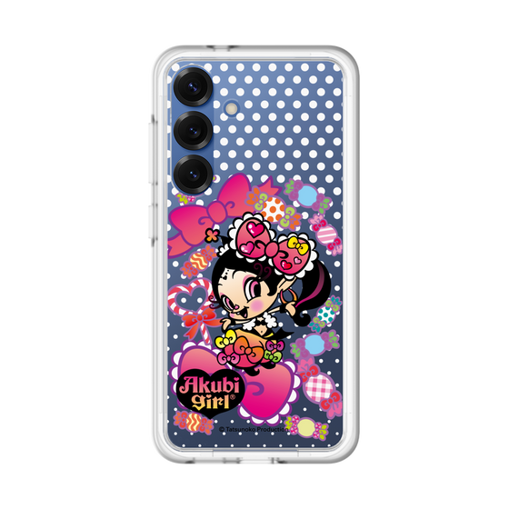 スリムプロテクションプレミアムケース［ アクビガール - キャンディーリボン ］