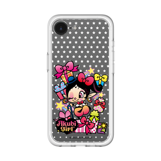 スリムプロテクションプレミアムケース［ アクビガール - プレゼントリボン ］