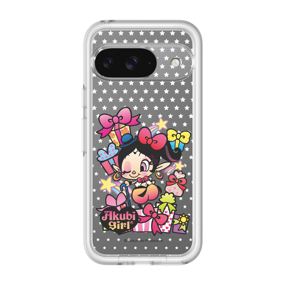 スリムプロテクションプレミアムケース［ アクビガール - プレゼントリボン ］