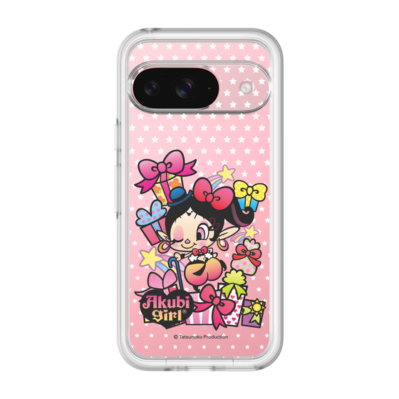 スリムプロテクションプレミアムケース［ アクビガール - プレゼントリボン ］