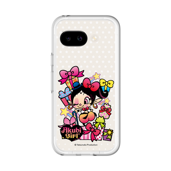 スリムプロテクションプレミアムケース［ アクビガール - プレゼントリボン ］