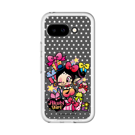 スリムプロテクションプレミアムケース［ アクビガール - プレゼントリボン ］