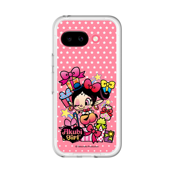 スリムプロテクションプレミアムケース［ アクビガール - プレゼントリボン ］
