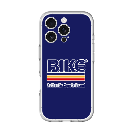 スリムプロテクションプレミアムケース［ BIKE ATHLETIC - ロゴ - Blue ］