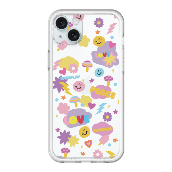スリムプロテクションプレミアムケース［ オリジナル - LOVE & PEACE ］