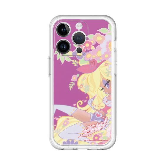 スリムプロテクションプレミアムケース［ マッハガール - 花とリップ ］