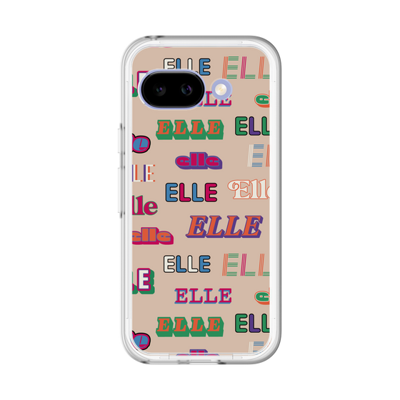 スリムプロテクションプレミアムケース［ ELLE - ミックスロゴ ］