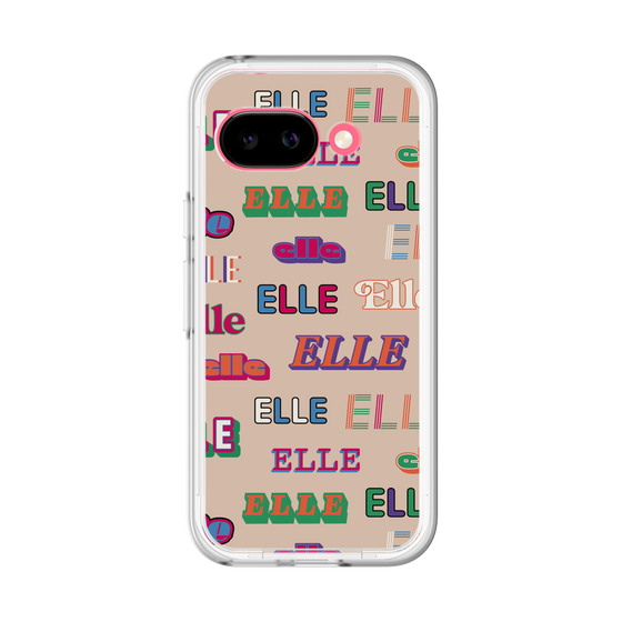 スリムプロテクションプレミアムケース［ ELLE - ミックスロゴ ］
