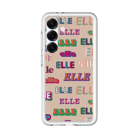 スリムプロテクションプレミアムケース［ ELLE - ミックスロゴ ］