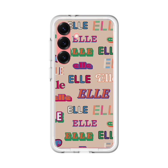 スリムプロテクションプレミアムケース［ ELLE - ミックスロゴ ］
