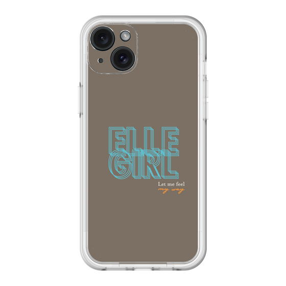 スリムプロテクションプレミアムケース［ ELLEgirl - ネオンロゴ ］