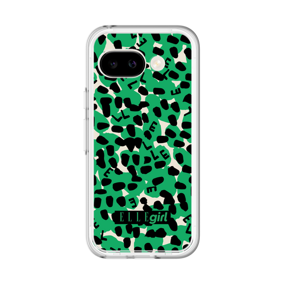 スリムプロテクションプレミアムケース［ ELLEgirl - レオパード - Green ］