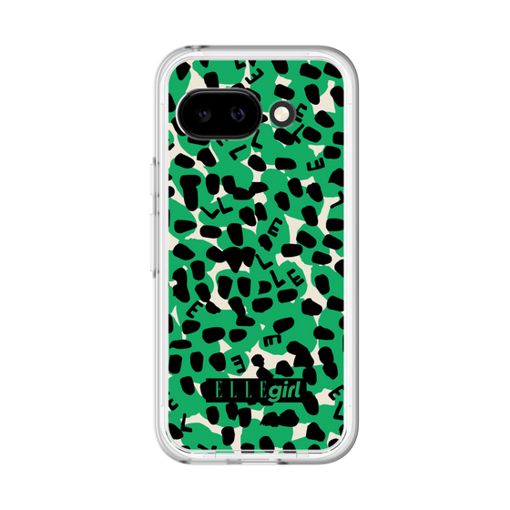スリムプロテクションプレミアムケース［ ELLEgirl - レオパード - Green ］