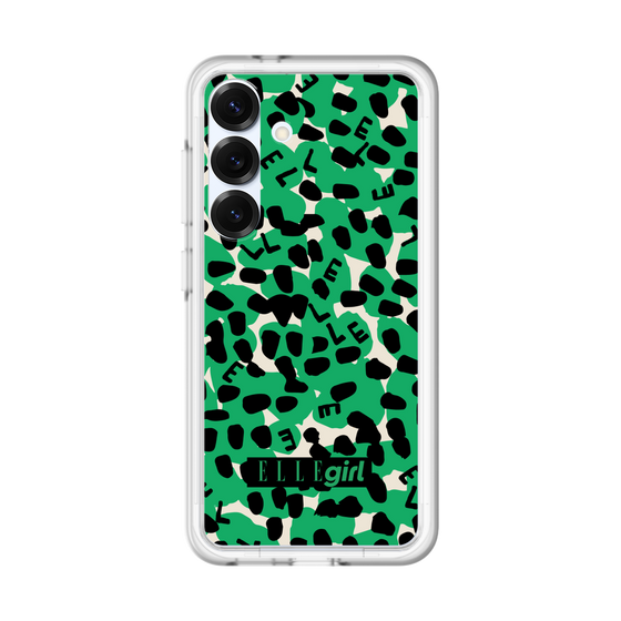スリムプロテクションプレミアムケース［ ELLEgirl - レオパード - Green ］