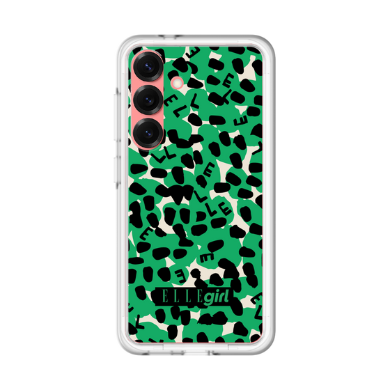 スリムプロテクションプレミアムケース［ ELLEgirl - レオパード - Green ］