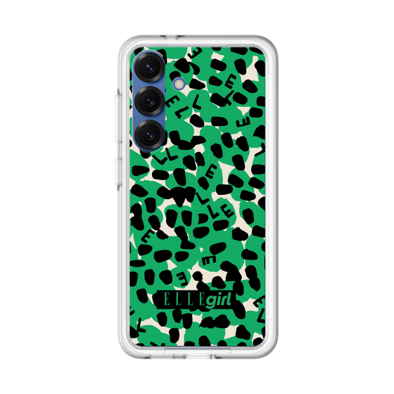 スリムプロテクションプレミアムケース［ ELLEgirl - レオパード - Green ］