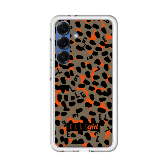 スリムプロテクションプレミアムケース［ ELLEgirl - レオパード - Brown ］