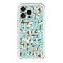 スリムプロテクションプレミアムケース［ ELLEgirl - ミックスロゴ - Pale blue ］