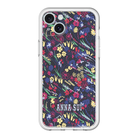 スリムプロテクションプレミアムケース［ ANNA SUI - スワーリングフワラー ］