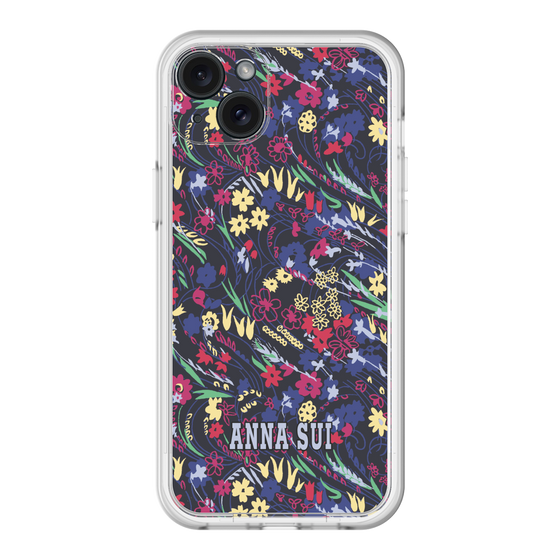 スリムプロテクションプレミアムケース［ ANNA SUI - スワーリングフワラー ］