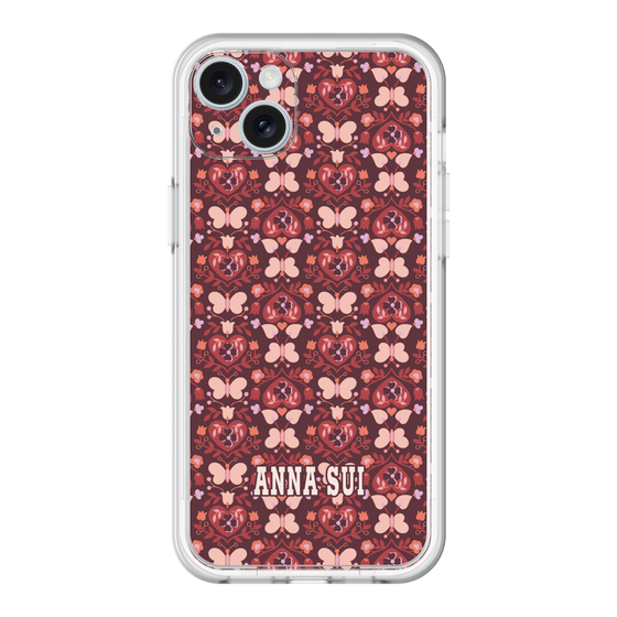 スリムプロテクションプレミアムケース［ ANNA SUI - バタフライハーツ - レッド ］