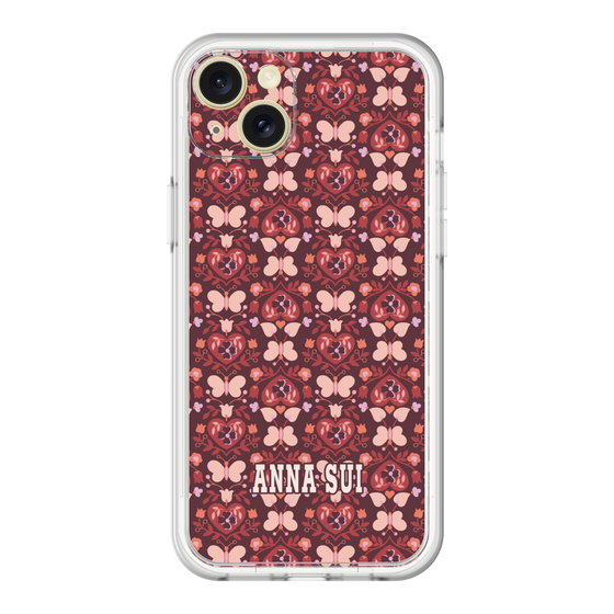 スリムプロテクションプレミアムケース［ ANNA SUI - バタフライハーツ - レッド ］