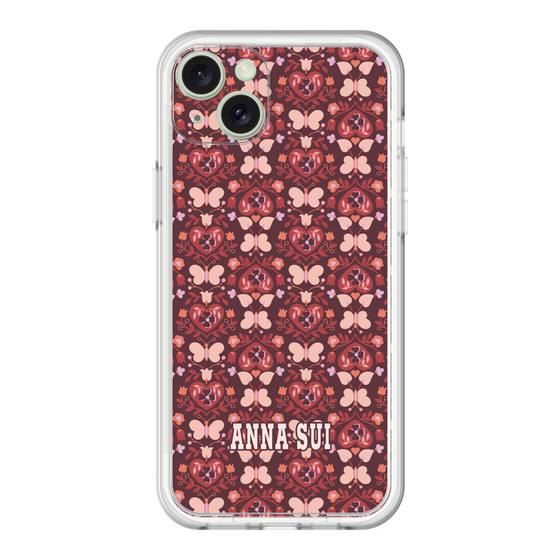 スリムプロテクションプレミアムケース［ ANNA SUI - バタフライハーツ - レッド ］
