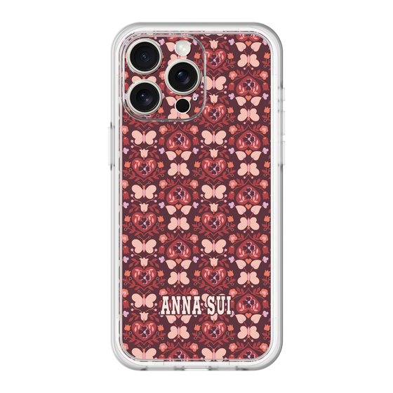 スリムプロテクションプレミアムケース［ ANNA SUI - バタフライハーツ - レッド ］