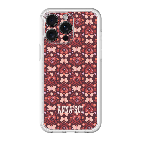 スリムプロテクションプレミアムケース［ ANNA SUI - バタフライハーツ - レッド ］